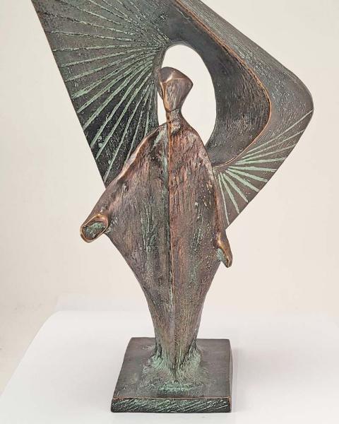 Angel made of solid cast bronze