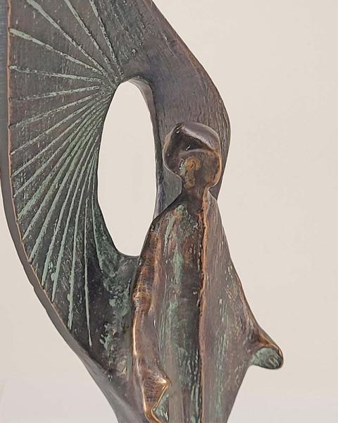 Angel made of solid cast bronze