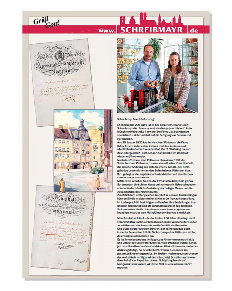 SCHREIBMAYR Hauptkatalog - Kirchenbedarf 2022/23