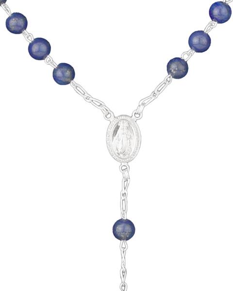 Rosenkranz Lapislazuli 4 mm Ø Perlen im Geschenketui
