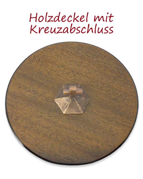 Taufbecken aus Bronze auf Bronzesockel 88 cm hoch