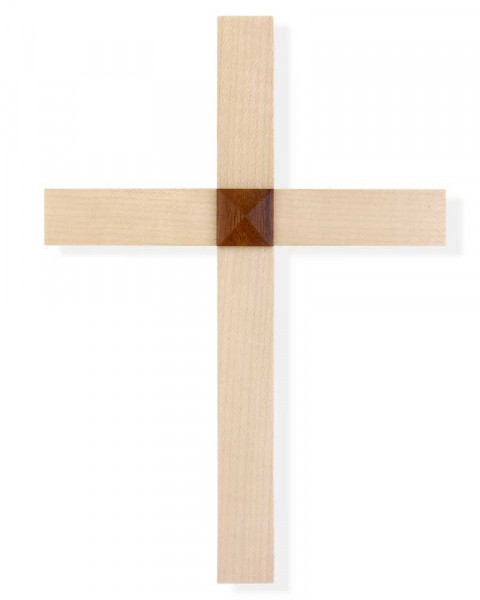 Wandkreuz Ahornholz  schlicht 20 x 14 cm