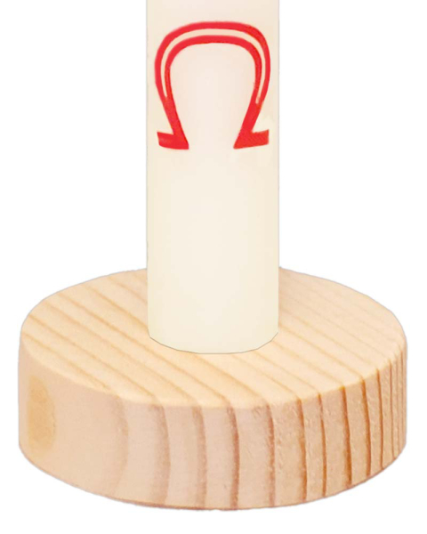 Holzleuchter Buche natur 40 mm Ø, 14 mm hoch