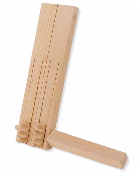 Karfreitags-Holzratsche Buchenholz 15 x 15 cm