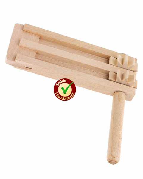 Karfreitags-Holzratsche Buchenholz 15 x 15 cm