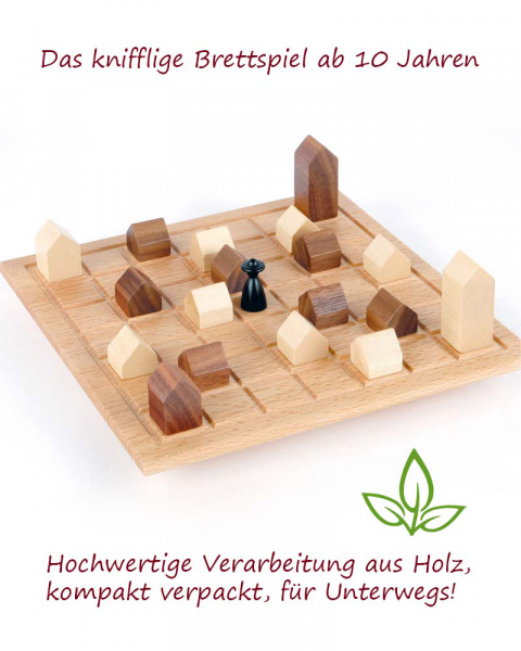Spielbrett Buche " Lass die Kirche im Dorf "