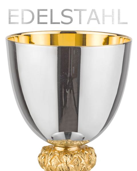 Kelch Edelstahl "4 Evangelisten" 18,5 cm hoch