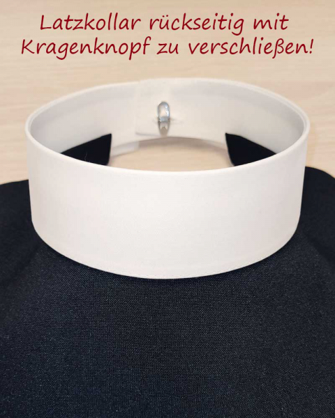 Latzcollar mit doppletem Stehkragen, für Soutanen