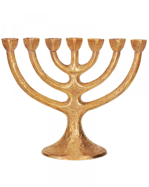 Menorah 22 x  29 cm Leuchter solide Bronze