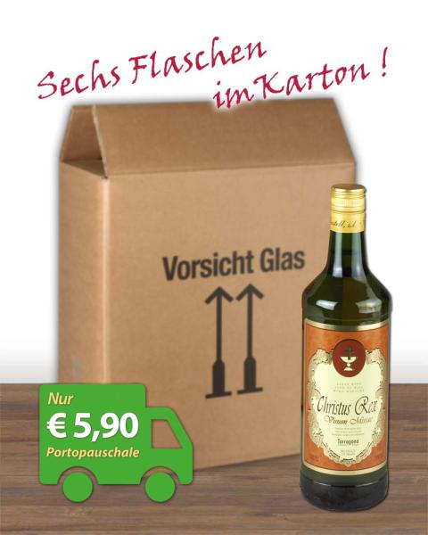 Messwein Christus Rex rot, 1 Ltr. Flasche, 15 % Vol.