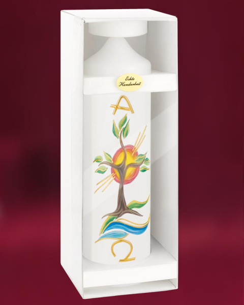 Osterkerze 225 x 70 mm "Lebensbaum"