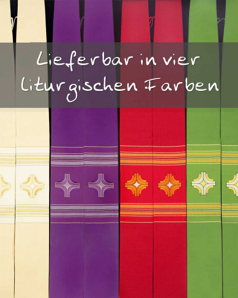 Stola rot 140 cm lang