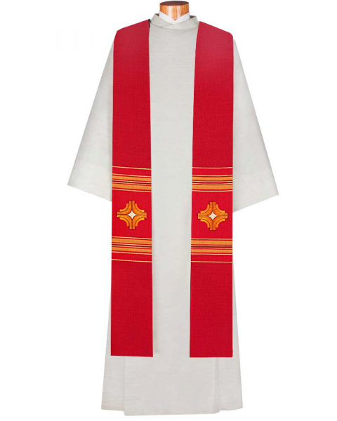 Stola rot 140 cm lang