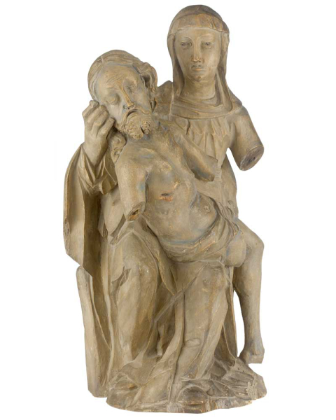 Pieta antik 60 cm hoch, 33 cm breit, 23 cm tief