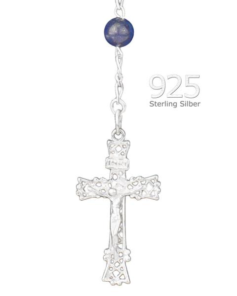 Rosenkranz Lapislazuli 4 mm Ø Perlen im Geschenketui