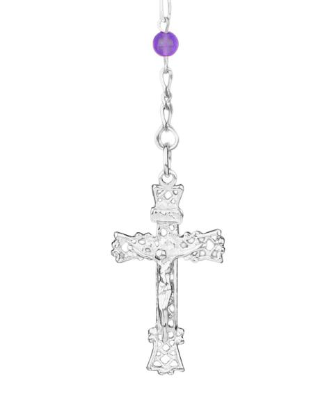 Rosenkranz Amethystperlen 4 mm Ø im Geschenketui