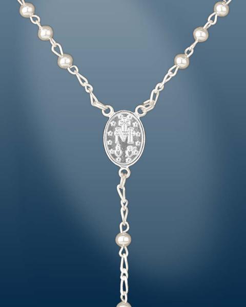 Rosenkranz im Geschenketui Sterling Silber 4 mm Ø