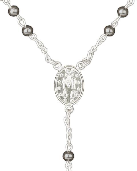 Rosenkranz Hämatit 6 mm Ø Perlen im Geschenketui