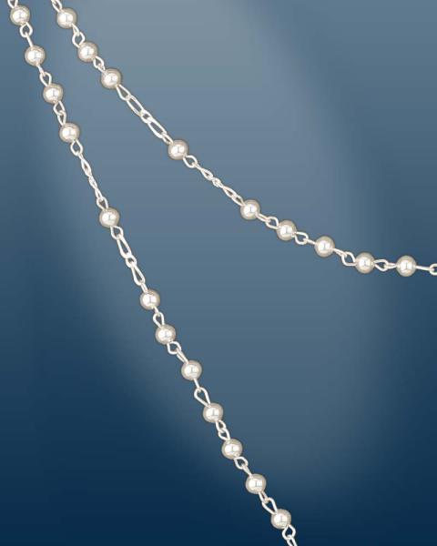 Rosenkranz im Geschenketui Sterling Silber 4 mm Ø