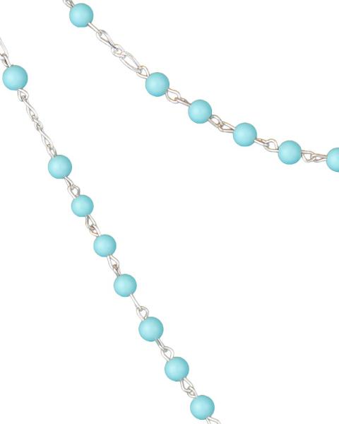 Rosenkranz Türkis 4 mm Ø Perlen im Geschenketui