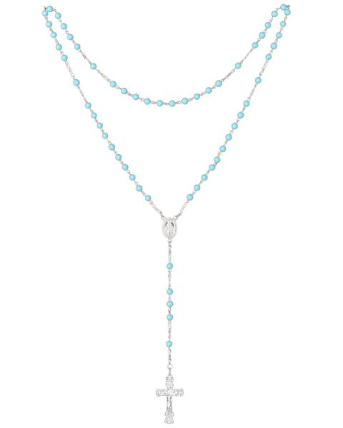 Rosenkranz Türkis 6 mm Ø Perlen im Geschenketui