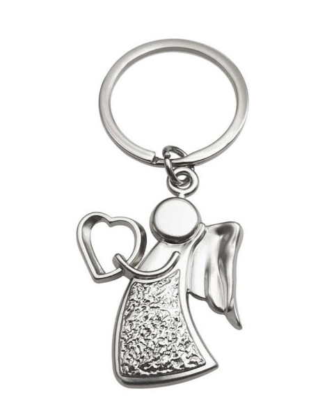 Schlüsselanhänger Engel mit Herz  4,5 cm