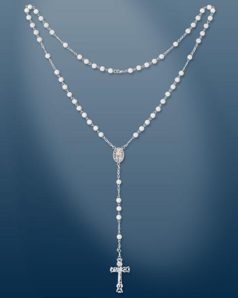 Rosenkranz im Geschenketui Sterling Silber 6 mm Ø