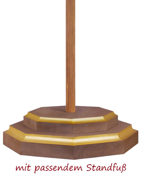 Vortragekreuz 204 cm Corpus 25 cm hoch, mit Stange