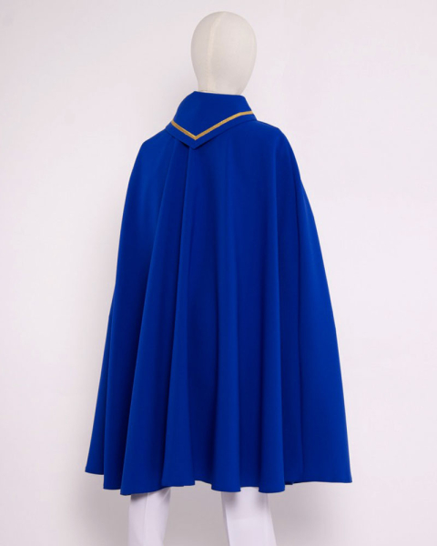 Pelerine für Sternsinger blau 90 cm strapazierfähges Polyester