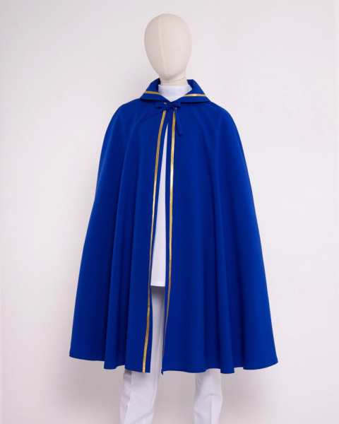 Pelerine für Sternsinger blau 90 cm strapazierfähges Polyester