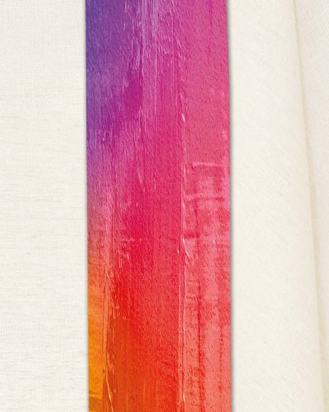 Stola Regenbogen 100 % Seide, 135 cm lang