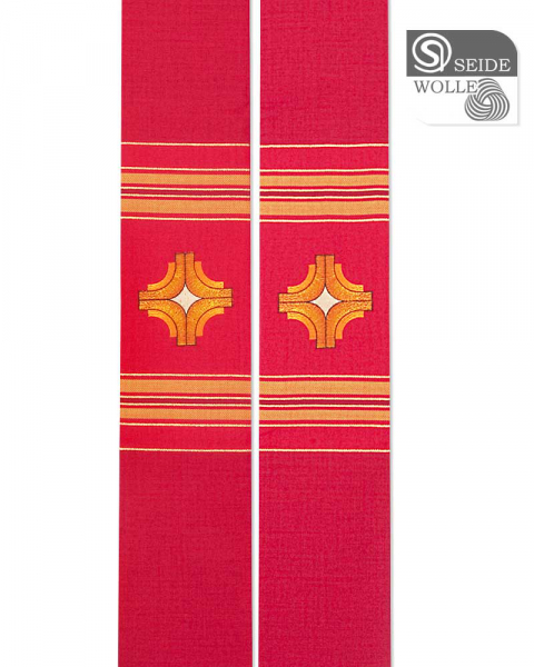 Stola rot 140 cm lang