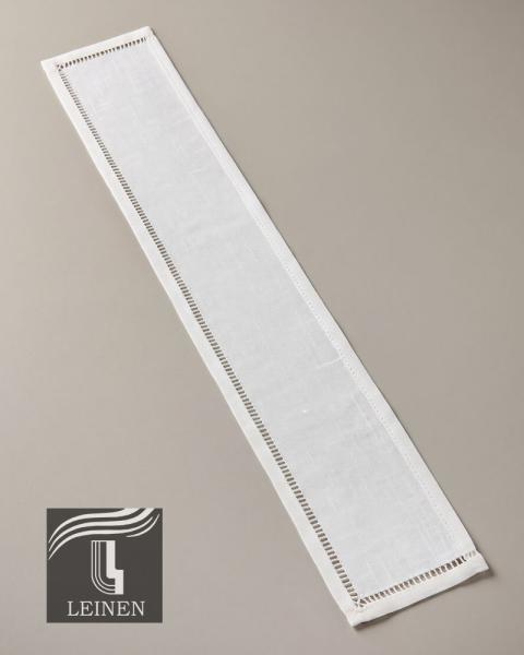 Stolaschoner aus Leinen handbestickt "Stechel" 8 x 45 cm