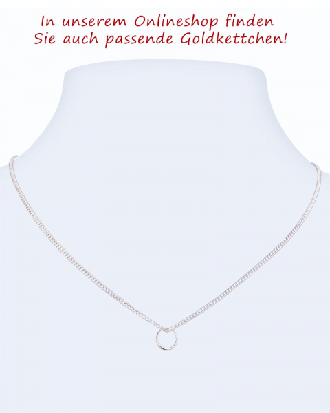 Taufring 10 mm echt silber mit Saphir Schmuckstein
