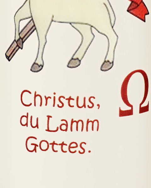 Osterkerze 165 x 50 mm Christus du Lamm Gottes