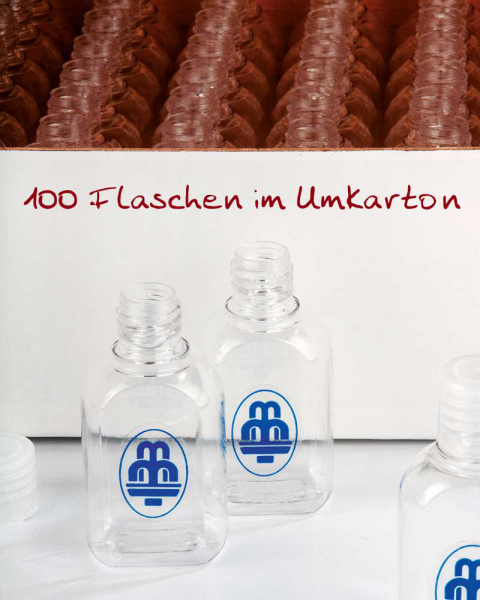 Weihwasserflaschen aus transparentem Kunststoff 100 Stück