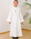 Erstkommunionalbe 140 cm, creme 45%Wolle 55% PE