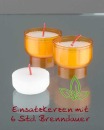 Ersatzlichte 44 mm ø, 500 St. für Opferkerzen 47 mm ø