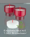 400 Ersatzkerzen 47 mm Ø für Opferlichter 9 Stunden