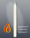 250 Prozessionskerzen 195 x 19 mm Opferkerzen