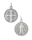 Benediktus Medaille 25 mm Ø Sterling Silber 925
