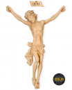 Christus - Corpus Fiberglas in Holzton 60 cm - Aussen