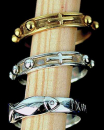Ring mit Fischsymbol, silber