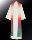 Priesterstola mit Farbverlauf in Regenbogenfarben