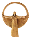 Bronze Figur Jesus wie in Rio Dejaneiro in 14,5 x 11 cm