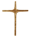 Bronze Wandkreuz 23x18 cm mit Öse für Aufhängung