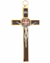 Wandkreuz Benedikt Messing 19cmx10cm