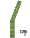 Diakonstola grün mit Kreuz