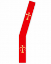 Diakonstola rot mit Kreuz, A + O