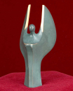 Engel 15 cm hoch, vollplastisch aus Bronze gegossen